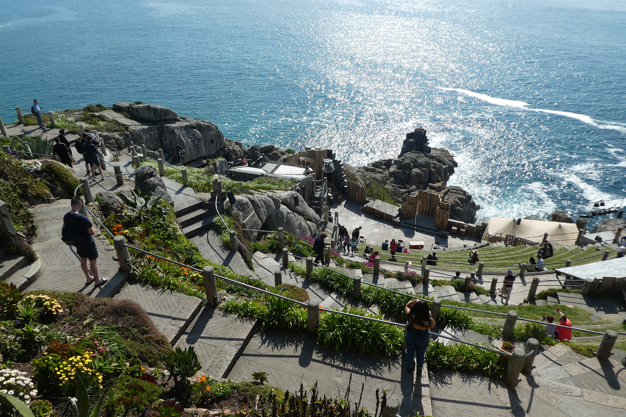 The Minack Theatre, Cornwal rocks, Porthcurno